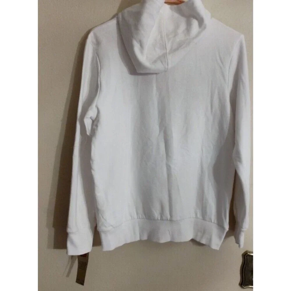 New with tag Boys Unisex Levis Bright White Hoodie with Red Decoration Size L